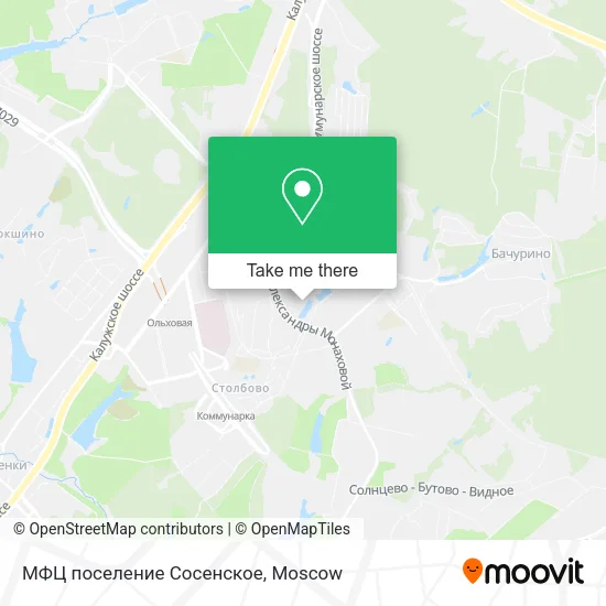 МФЦ поселение Сосенское map