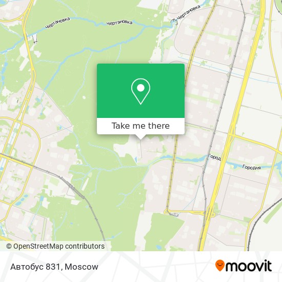 Автобус 831 map