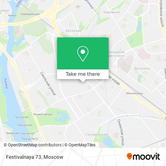 Festivalnaya 73 map