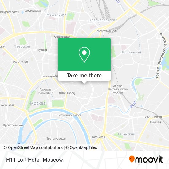 H11 Loft Hotel map