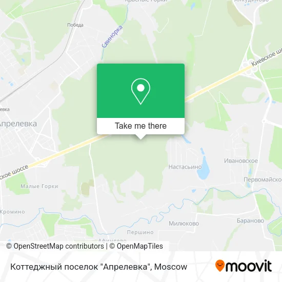 Коттеджный поселок "Апрелевка" map