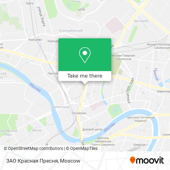 ЗАО Красная Пресня map