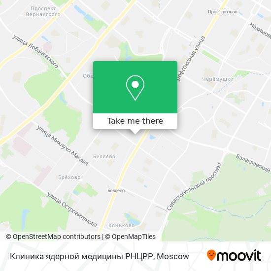 Клиника ядерной медицины РНЦРР map