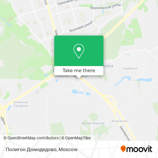 Полигон Домодедово map