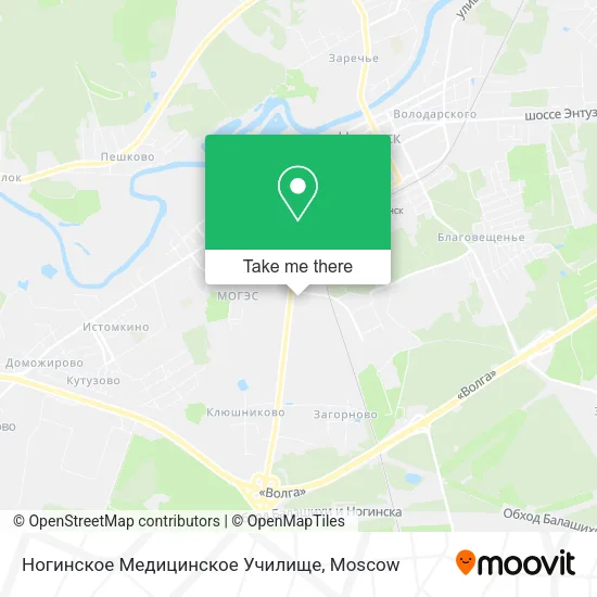 Ногинское Медицинское Училище map