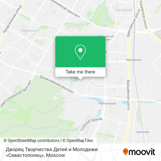Дворец Творчества Детей и Молодежи «Севастополец» map