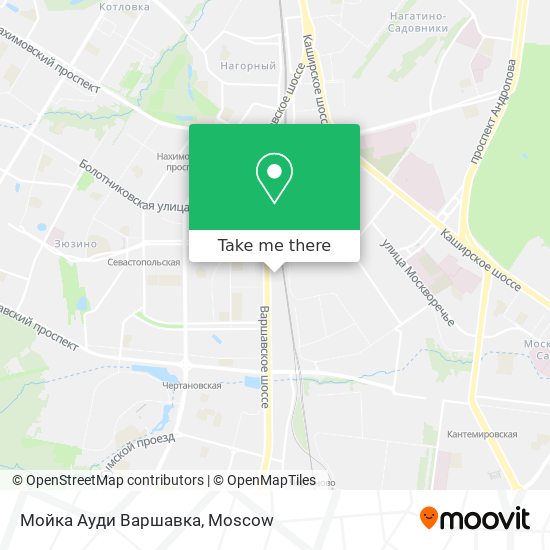 Мойка Ауди Варшавка map