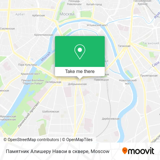 Памятник Алишеру Навои в сквере map