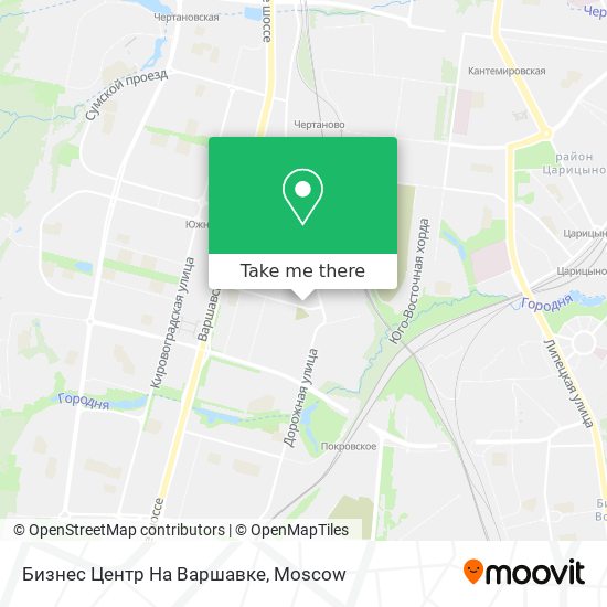 Бизнес Центр На Варшавке map