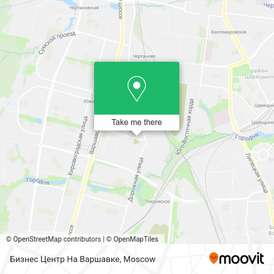Бизнес Центр На Варшавке map