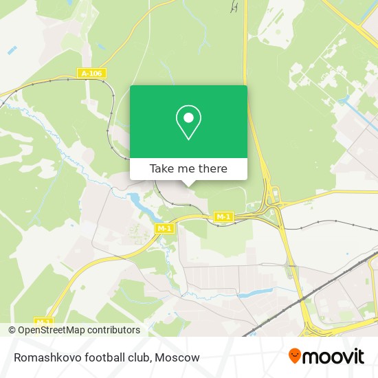 Romashkovo football club map