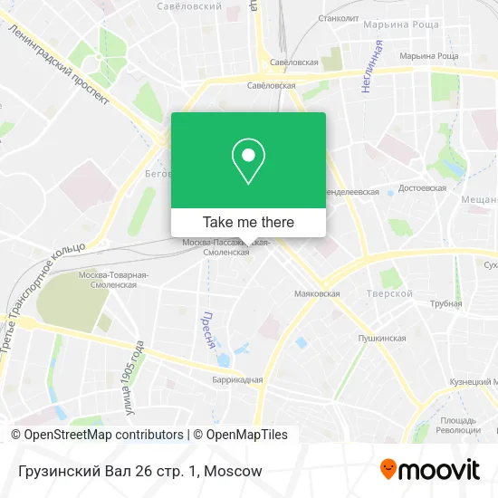 Грузинский Вал 26 стр. 1 map