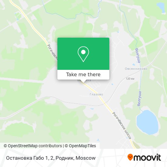 Остановка Габо 1, 2, Родник map