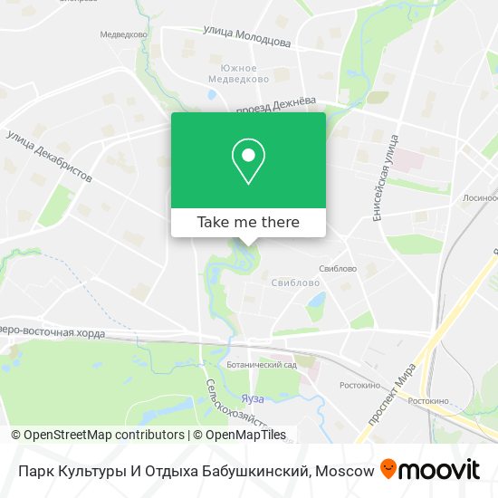 Парк Культуры И Отдыха Бабушкинский map