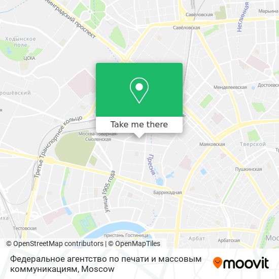 Федеральное агентство по печати и массовым коммуникациям map