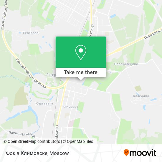 Фок в Климовске map