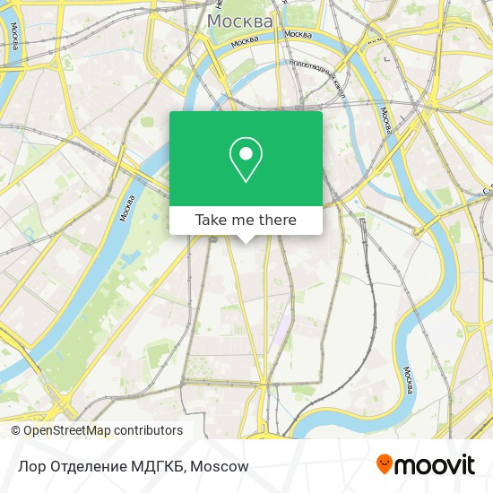 Лор Отделение МДГКБ map