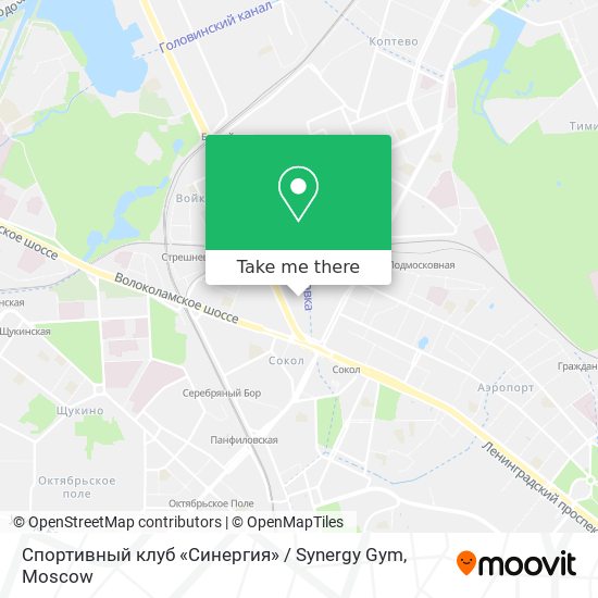 Спортивный клуб «Синергия» / Synergy Gym map