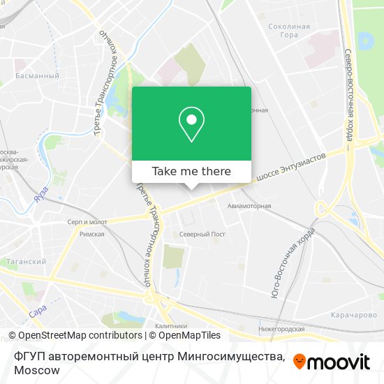 ФГУП авторемонтный центр Мингосимущества map