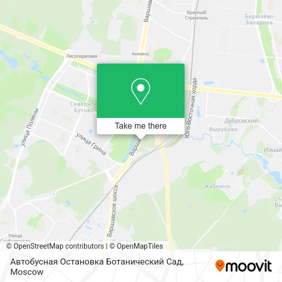 Автобусная Остановка Ботанический Сад map