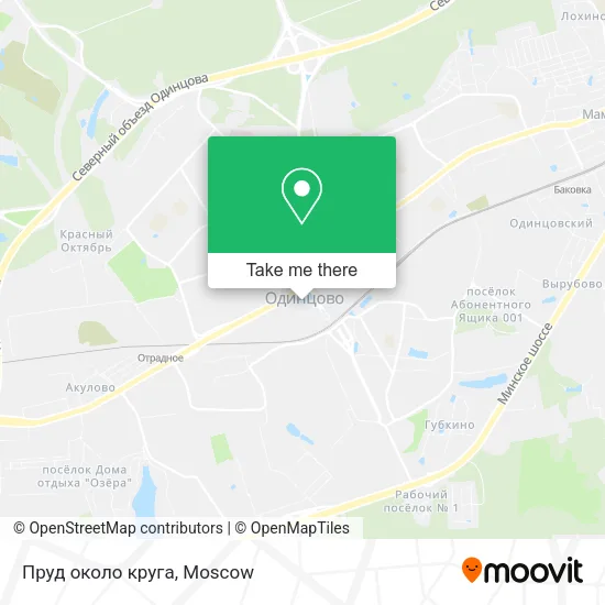 Пруд около круга map