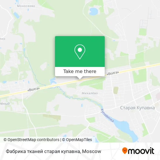Фабрика тканей старая купавна map