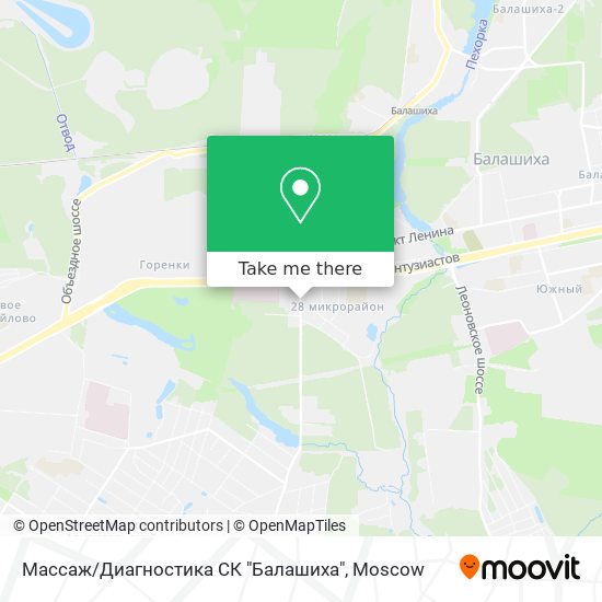 Массаж / Диагностика СК "Балашиха" map