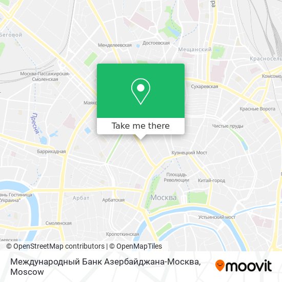 Международный Банк Азербайджана-Москва map