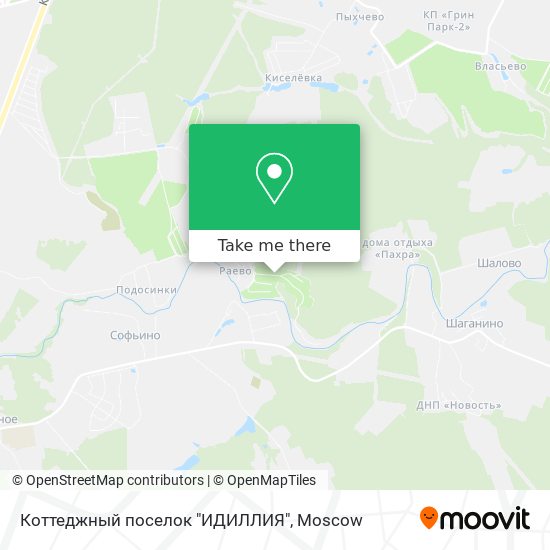 Коттеджный поселок "ИДИЛЛИЯ" map