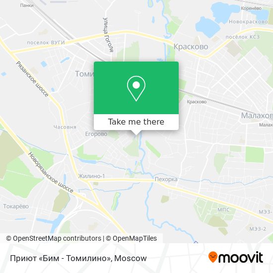 Приют «Бим - Томилино» map