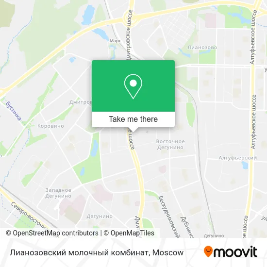 Лианозовский молочный комбинат map