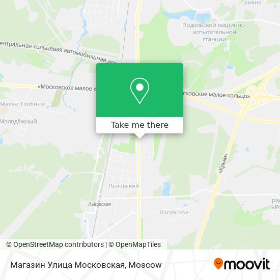 Магазин Улица Московская map