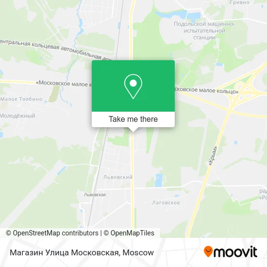 Магазин Улица Московская map