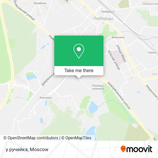 у ручейка map