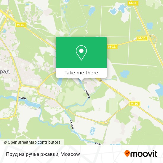 Пруд на ручье ржавки map