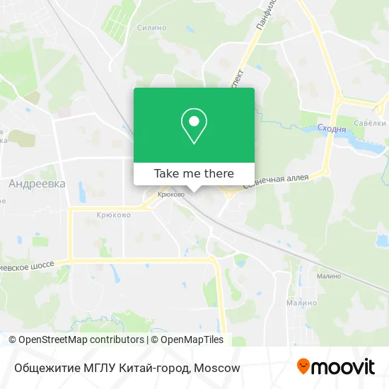 Общежитие МГЛУ Китай-город map