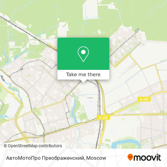 АвтоМотоПро Преображенский map