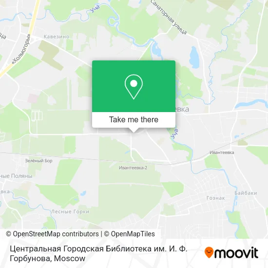 Центральная Городская Библиотека им. И. Ф. Горбунова map
