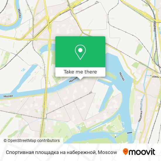 Спортивная площадка на набережной map