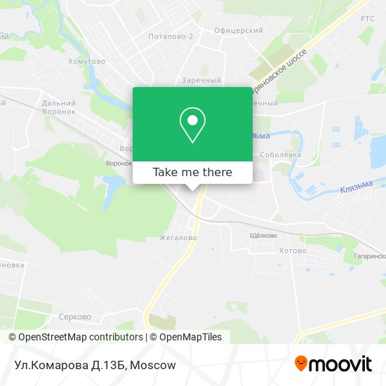 Ул.Комарова Д.13Б map