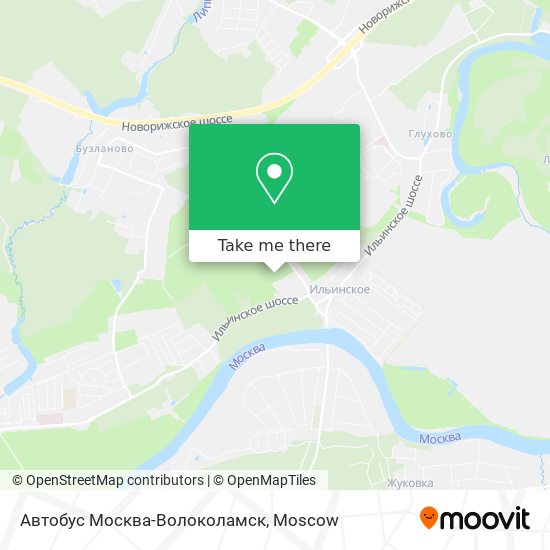Автобус Москва-Волоколамск map