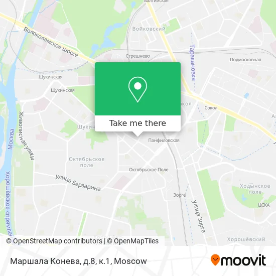 Маршала Конева, д.8, к.1 map