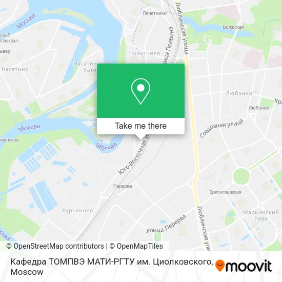 Кафедра ТОМПВЭ МАТИ-РГТУ им. Циолковского map