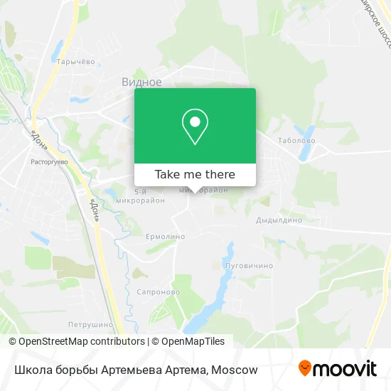 Школа борьбы Артемьева Артема map