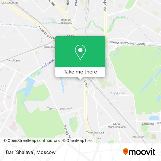 Bar "Shalava" map