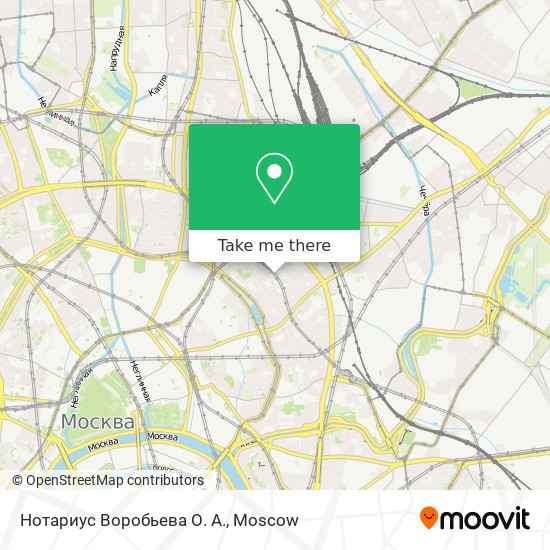 Нотариус Воробьева О. А. map