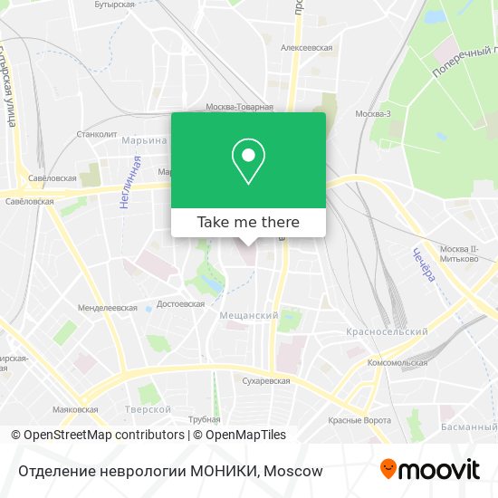 Отделение неврологии МОНИКИ map