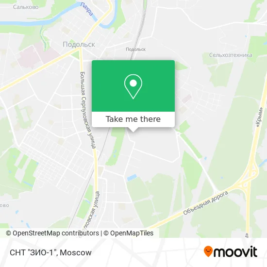 СНТ "ЗИО-1" map