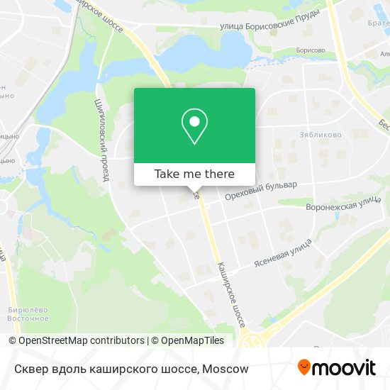 Сквер вдоль каширского шоссе map