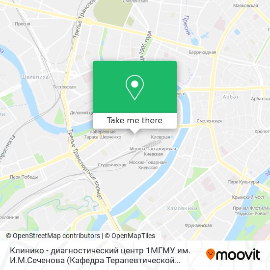 Клинико - диагностический центр 1МГМУ им. И.М.Сеченова (Кафедра Терапевтической стоматологии) map
